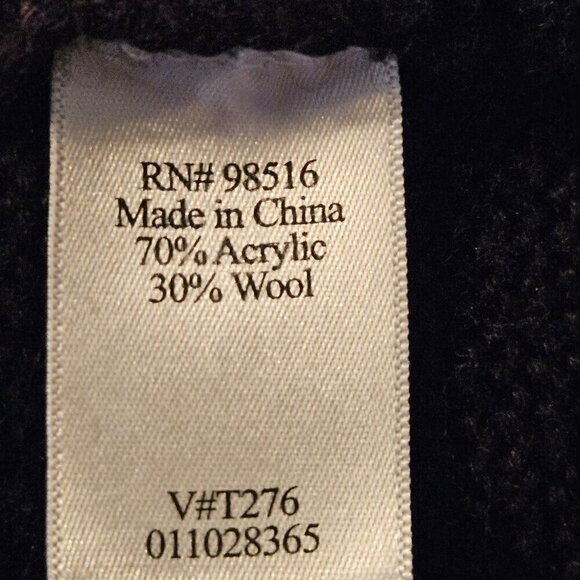 Coldwater creek cowl neck sweater Large Black - Picture 4 of 7